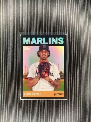 2025 Topps Baseball Archives Eury Perez #39 Black Marlins