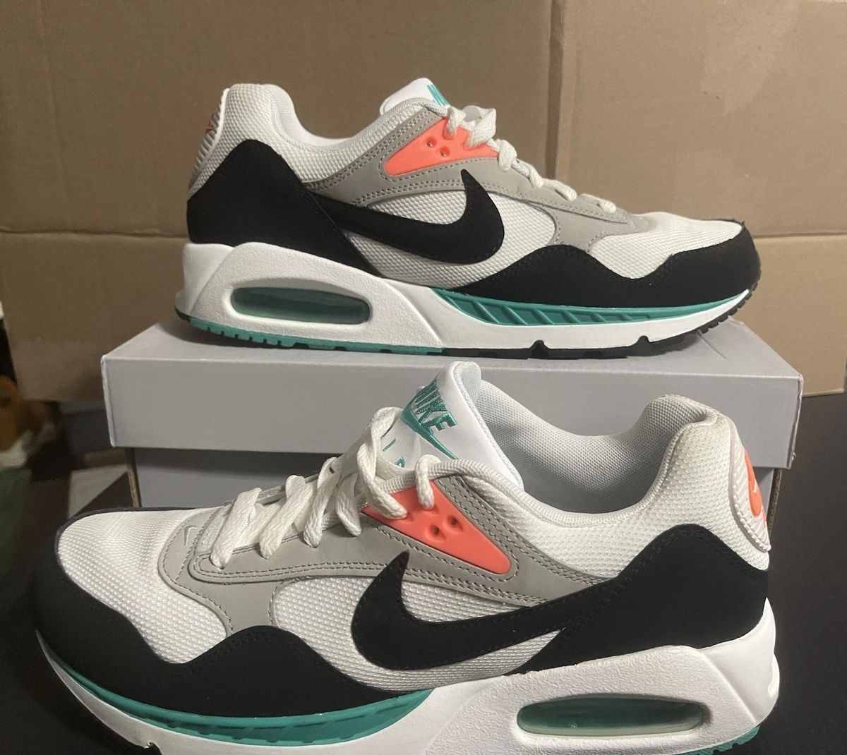 Nike Air Max Correlate White Black New Green W for sale | eBay