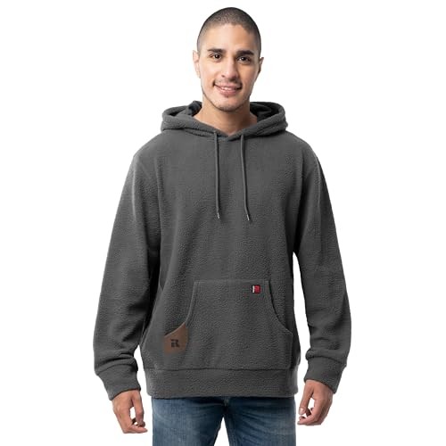 ТОЛСТОВКА С КАПЮШОНОМ WRANGLER MENS SHERPA PULLOVER - РАЗМЕР ДЛЯ МУЖЧИН 2XL - ТЕМНО-СЕРЫЙ 7890₽