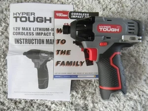 NEW HyperTough 99307 12V MAX 12 Volt 1/4" Moteur à impact sans fil - Outil seulement