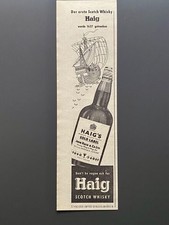 Haig Scotch Whisky Don´t be vague ask for... 1961 Vintage Ad Werbung Reklame