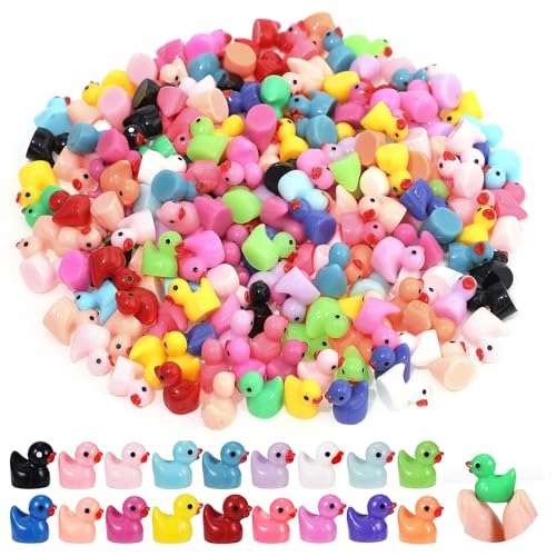 240PCS Mini Ducks for Fairy Garden Accessories Little  Assorted styles
