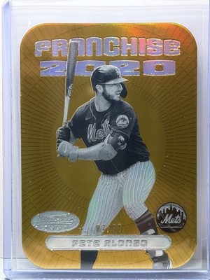 Pete Alonso 2020 Bowman's Best Franchise 2020 Gold Refractor Die-Cut #/50