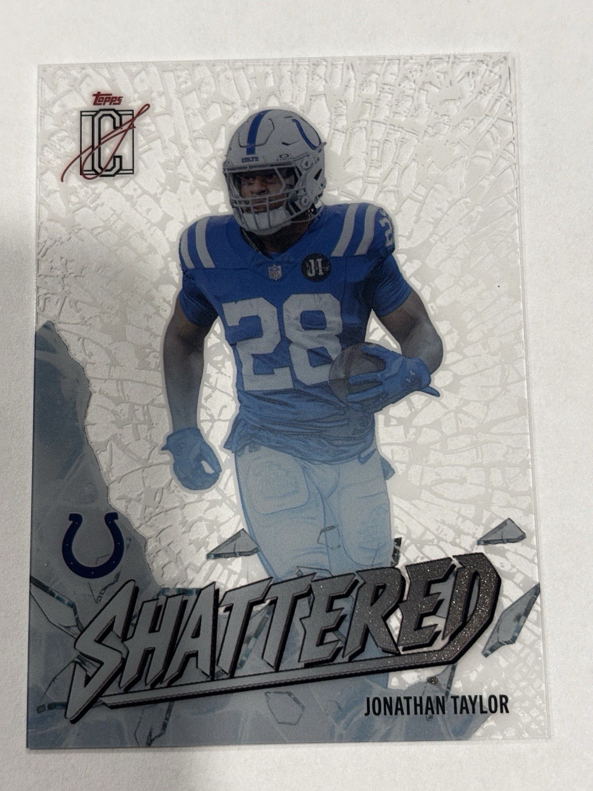 Jonathan Taylor 2025 Topps Signature Class - Shattered #S-14 SSP Case Hit