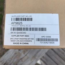 APC SmartUPS/SmartUPS RT 2 Post Rail Kits - AP9625 SN not as shown in pic New