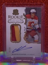2023-24 Upper Deck The Cup Martin Pospisil Rookie Auto Patch 1/24 Calgary Flames