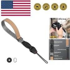 Camera Wrist Strap with Quick Release Buckle. Sturdy Nylon Rope Hand Strap Co...