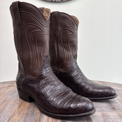 Tecovas Mahogany Caiman Dillon 12.5EE boots