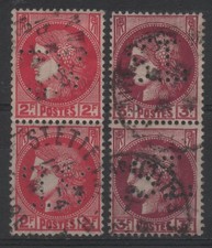 FRANCE 1938 : N° 373/376 TYPE CÉRÈS - PERFORÉ TS OBLITÉRÉ