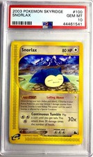 2003 Pokémon Snorlax PSA 10 - Skyridge #100 🔥 GEM MINT on eBay