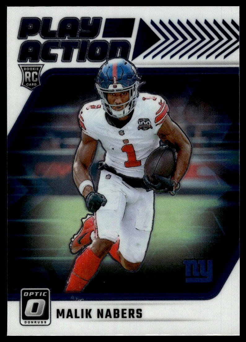 2024 Donruss Optic #8 Malik Nabers Play Action RC