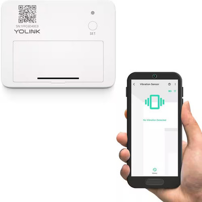 1000 Ft. Smart Lora Vibration Sensor with Remote Monitor and Alarm, Hub Required