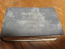 Molesworths Pocket Book of Enginerring Formule 32nd Edition Vintage Book