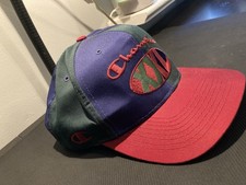 VTG 90  s CHAMPION SCRIPT LOGO  Takes A Little  SNAPBACK CAP HAT FRESH STOCK Otto