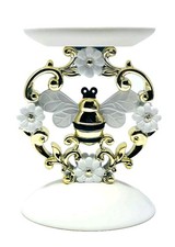 Bath & Body Works Elegant BEE 3-Wick Candle Holder Pedestal 