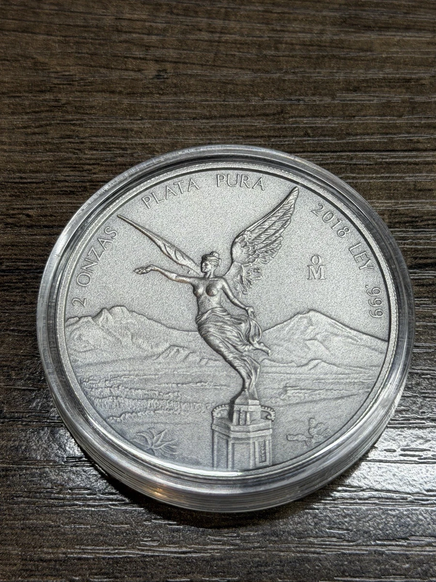 Mexican Libertad 2 oz Precious Metal Content per Unit 2018 Silver