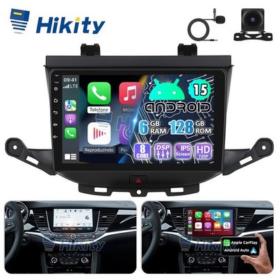 6+128GB Android 15 CarPlay Autoradio Für Opel Astra K 2015-2022 GPS WiFi +Kamera