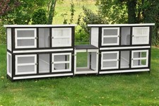 XXL Doppel Hasenstall Kombi Frederik - 280 x ...
