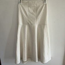 Express Winter White Strapless Dress 12 Mini Swing Lined Party Cocktail Holiday