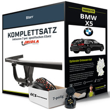 Anhängerkupplung starr für BMW X5 +E-Satz AHK NEU ABE