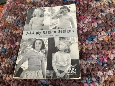 Strickanleitung - P&B Wolle Vintage, Raglan Designs, 3/4-fädig, 396 2-5 Jahre