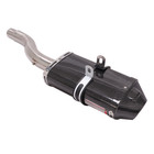 Exhaust Slip Mud Pipe 2" Real Carbon Muffler For Triumph Daytona 675R 2006-2012