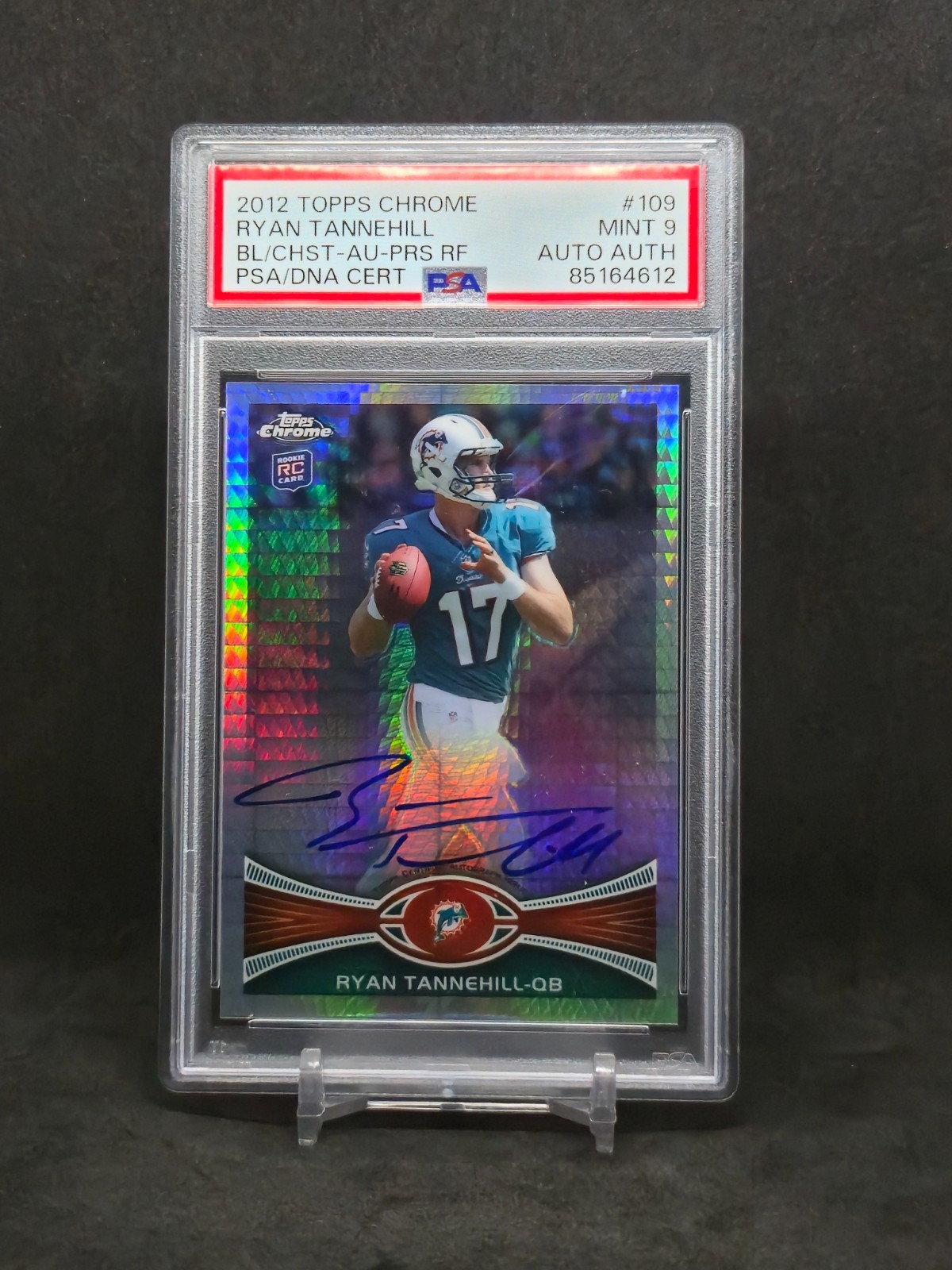Ryan Tannehill Topps Chrome #109 Autograph-Prism Refractor