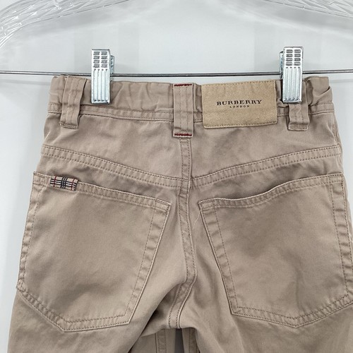 EUC Boys Burberry London Khaki Jeans -Size 4 - Picture 3 of 7