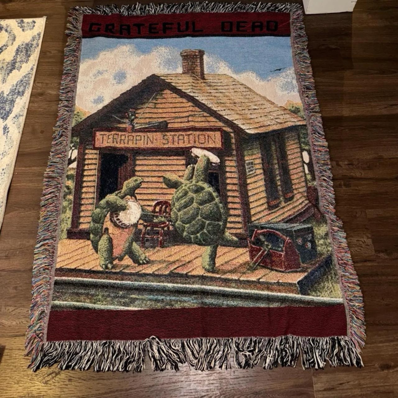 Grateful Dead Terrapin Station Vintage Woven Throw Blanket 52x37