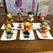 2010 Kidrobot 3" The Simpsons Series 2 Lot Of 7 With Cards Rare Dr. Nick Art Toy