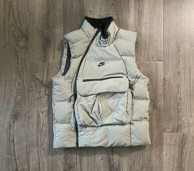 Men Nike Sportswear Tech Pack Down Fill Dark Stucco Vest kd lebron Kyrie giannis