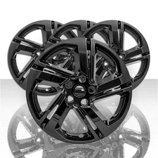 Set of 4 18" 5 Spoke Wheel Skins for 2018-2020 GMC Terrain SLE/SLT - Gloss Black