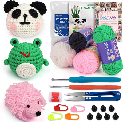 Crochet Kit for Beginners - Crochet Start Kit with Step-By-Step Video Tutorials