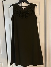 Coldwater Creek Women's Sleeveless Dress Size 10 Dark Green
