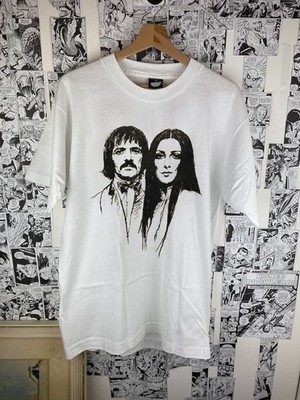 Sonny and Cher Portrait Unisex classic white tee QT8267