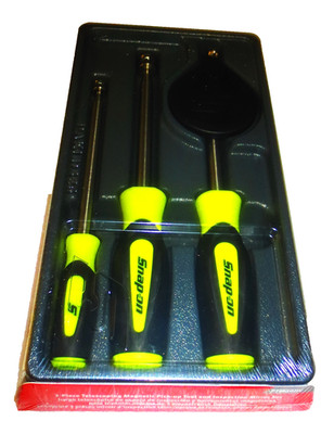 *NEW* Snap-on Tools PTM30HV 3 pcs *HI-VIZ* Magnetic Pick-up Tool & Mirror Set