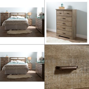 Details About Versa 5 Drawer Weathered Oak Chest South Shore Wood Bedroom Furniture Mobital