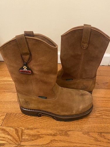 Georgia Men’s Suspension System Waterproof Wellington Brown Work Boots Sz 9 NWT - Picture 3 of 13