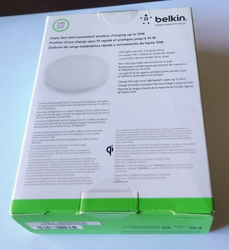 NEW Original WHITE Belkin Boost Up Qi Wireless 10W Charging Pad in Retail Pkg - Picture 7 of 11