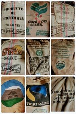 BOLSAS DE CAFÉ AUTÉNTICAS DE YUTE DE ARPILLERA - TAMAÑO COMPLETO