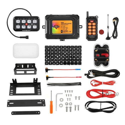 AUXBEAM RA84 Upgrade 8Gang RGB Switch Panel Panel + Remote Control Kit Universal - Picture 12 of 12