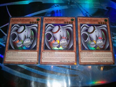 3x Flying Elephant 1st Edition Ultra Rare BLC1-EN017 Yu-Gi-Oh!