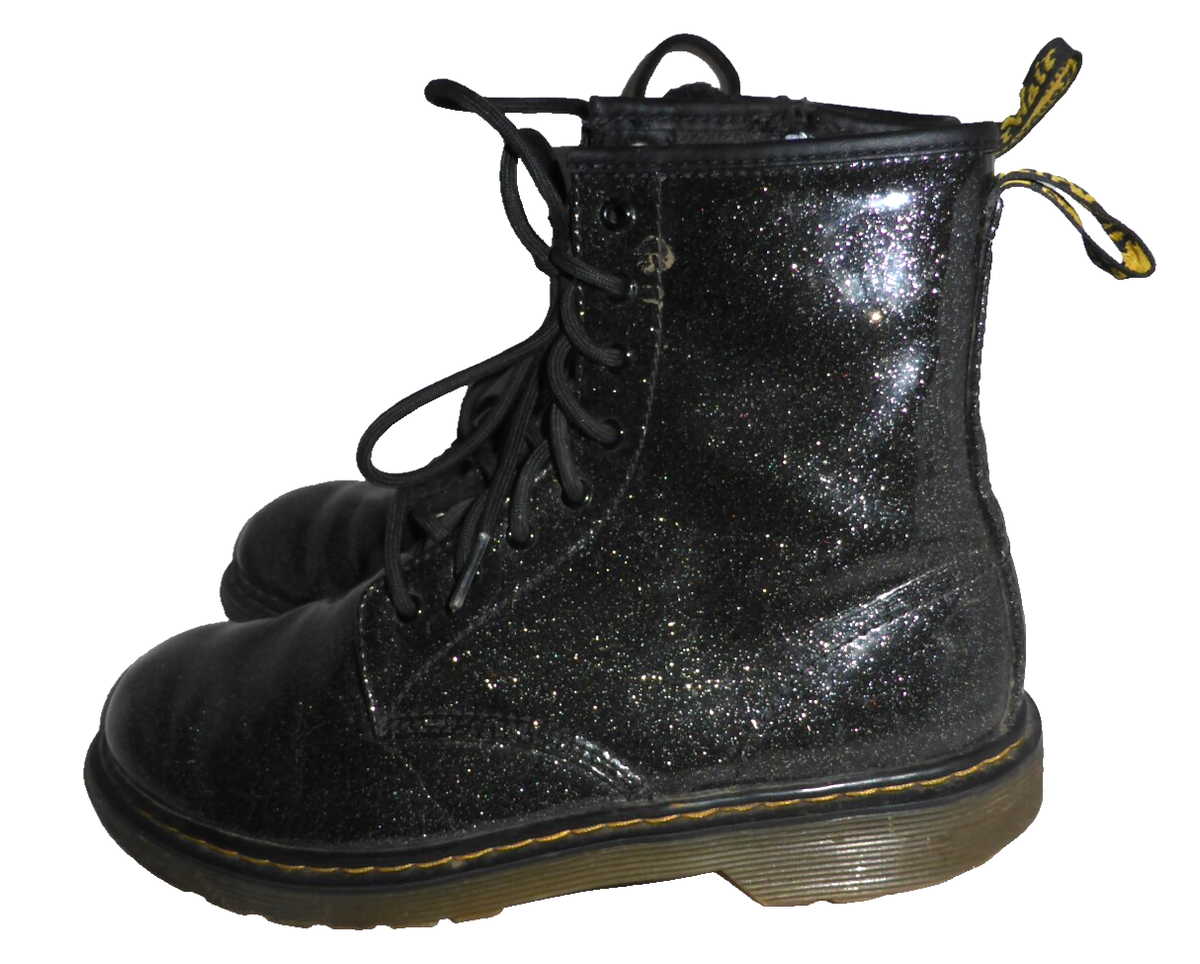 DR MARTENS WOMEN BLACK LEATHER LACE UP ANKLE BOOT SIZE UK EU 38