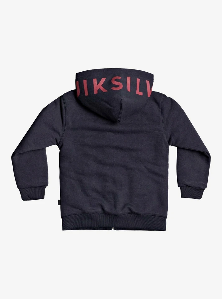 New NWT Quiksilver Boys Best Wave Shera Zip-Up Hoodie Hooded Pockets Size 4 - Image 2 of 3