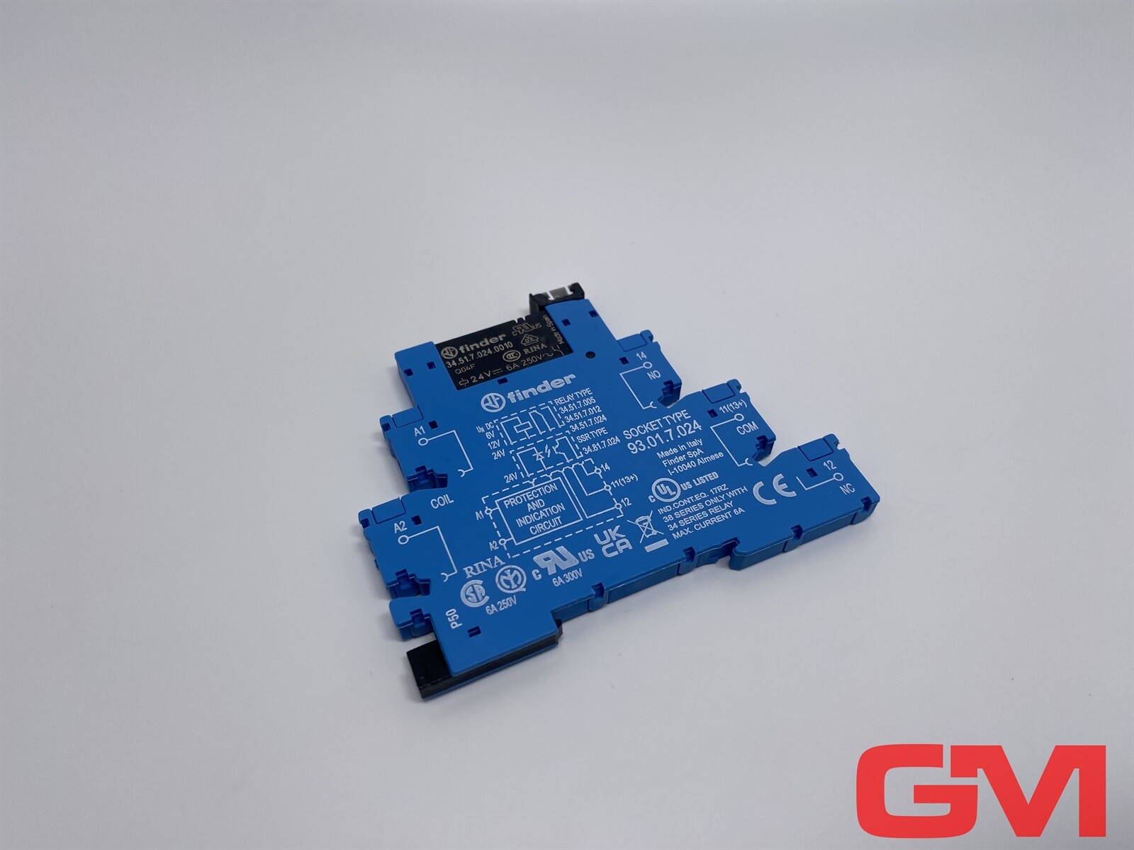 Finder Print Relay 34.51.7.024.0010 PCB Relay 24VDC + Relay Socket 93.01.7.024