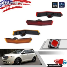 For 2007-2010 Lincoln MKX OE-Style Side Marker Light Covers Front Rear Lamp 4PCS