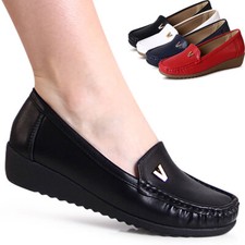 Scarpe Donna Tacco Zeppa Comfort Pantofola Ballerina Basse da Infilare