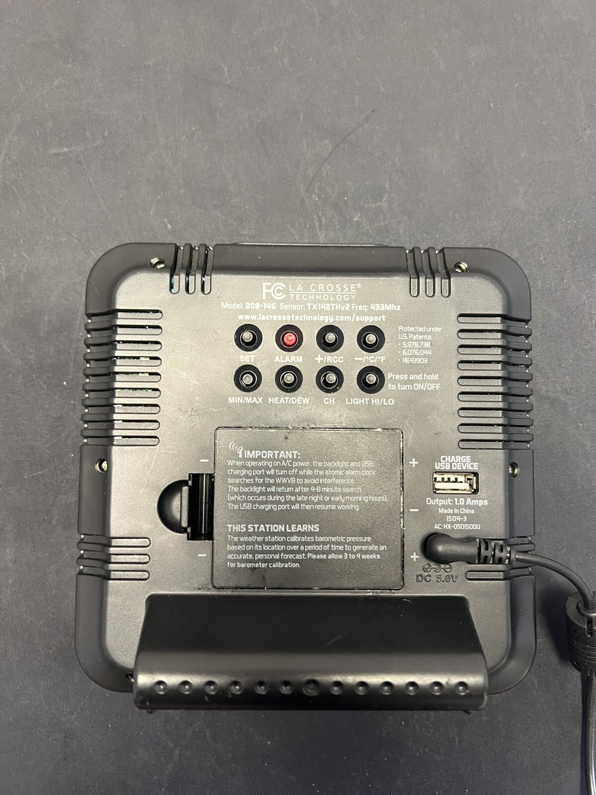 La Crosse 308-146 Wireless Weather Station With USB Charging, 1 - 99%