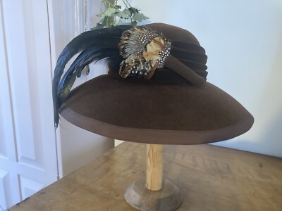Never been worn felt hat New Never Worn Bailey of Hollywood for J. Crew Black Felt  main image 3