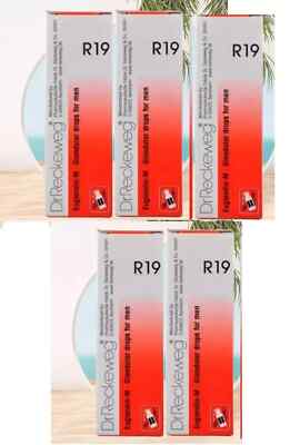 Dr. Reckeweg R19 Homeopathic Drops 22ml Glandular Support for Men 5 BOTTLE